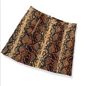 Snake Skin Mini Skirt 🐍